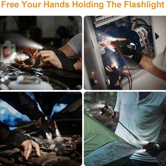 Hands-Free Lights for Car Repairing, Night Fishing, Running, Camping (x‎ large) - Picture 4 of 6